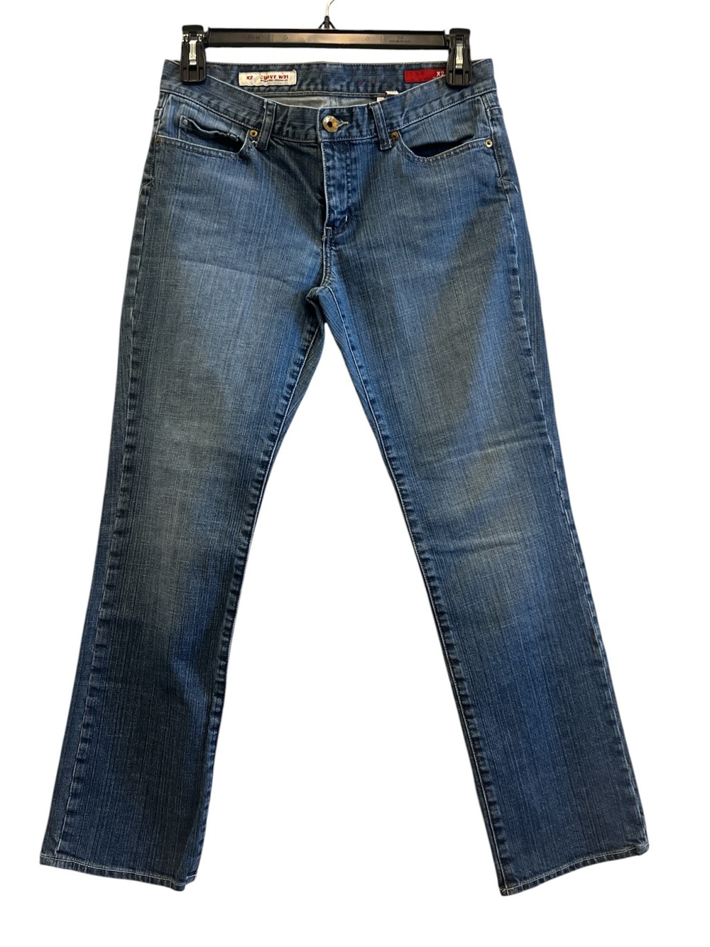 X2 Curvy Regular Rise Straight Leg DenimJeans
